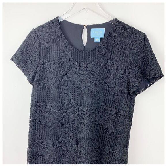 CeCe‎ by Cynthia Steffe Black Lace Mini Dress - Picture 3 of 13
